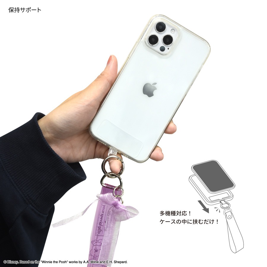 ディズニーキャラクター ／ マルチリングプラス クリアハンドストラップセット