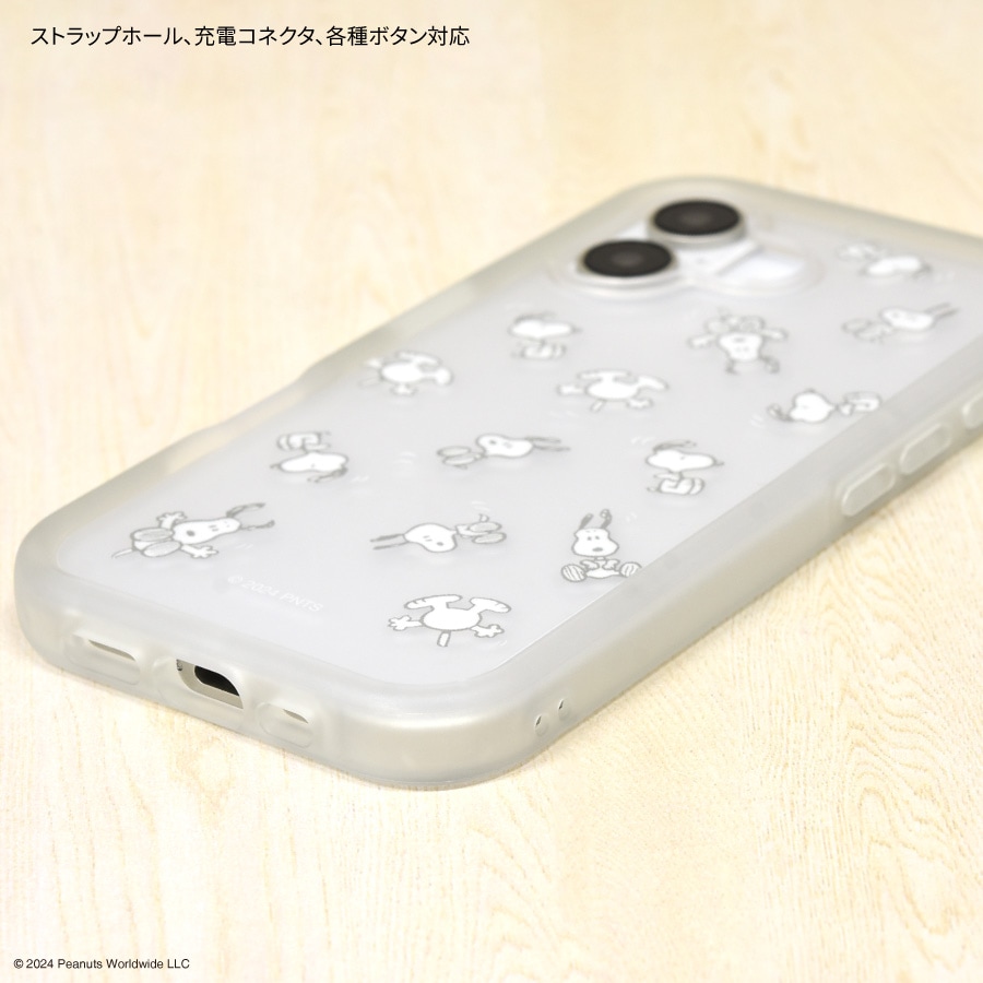 ピーナッツ スヌーピー iPhone16 対応 プランプフレームケース