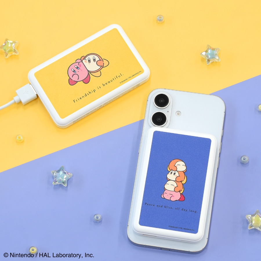 カービィ play with ワドルディ MagSafe対応 ワイヤレスリチウム充電器