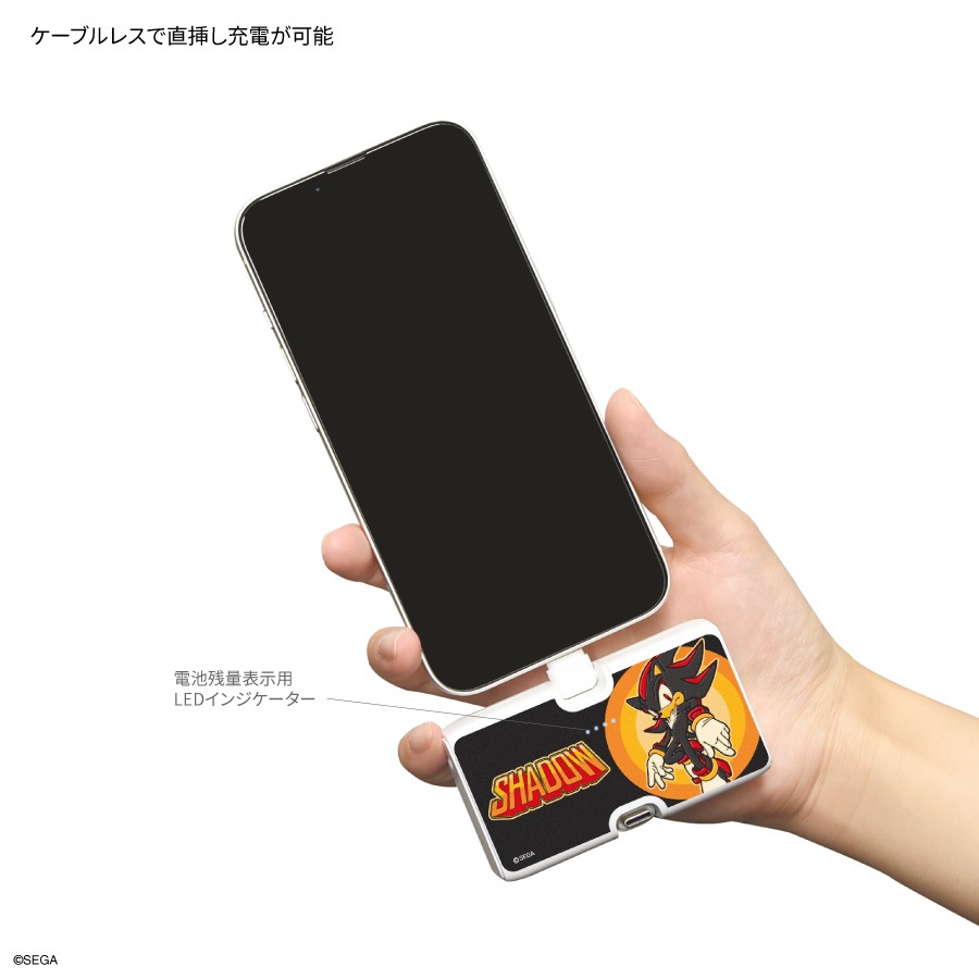 ソニック・ザ・ヘッジホッグ Lightning / Type-C コネクタ付き リチウムイオン充電器 4000mAh