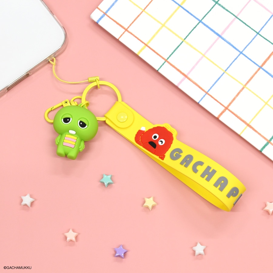 ガチャピンムック ジュエリー ストラップ 9月中旬発売予定 ガチャピン・ムック 3Dマスコット 付き ハンド