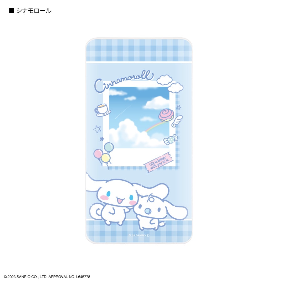 サンリオキャラクターズ USB / USB Type-C 4000mAh リチウムイオンポリマー充電器 2.1A