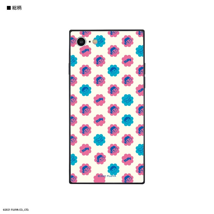 ペコちゃん iPhoneSE(第2世代)/8/7対応 スクエアガラスケース | は行