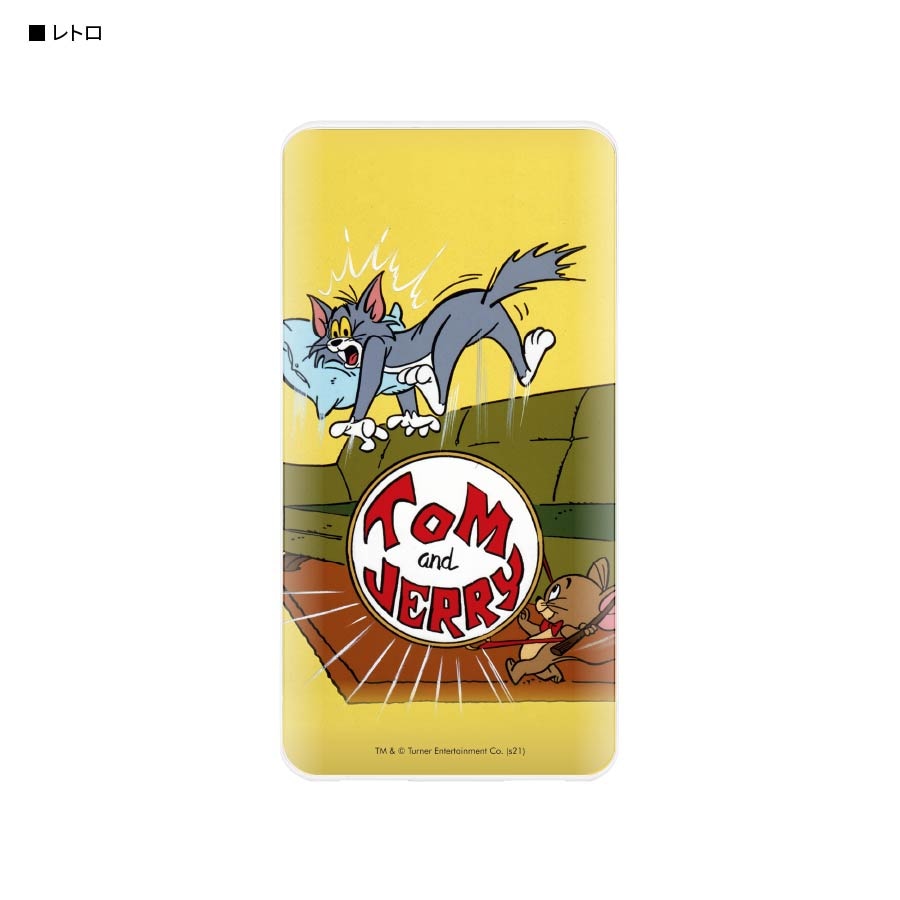 トムとジェリー　USB/USB Type-C 4000mAh リチウムイオンポリマー充電器2.1A