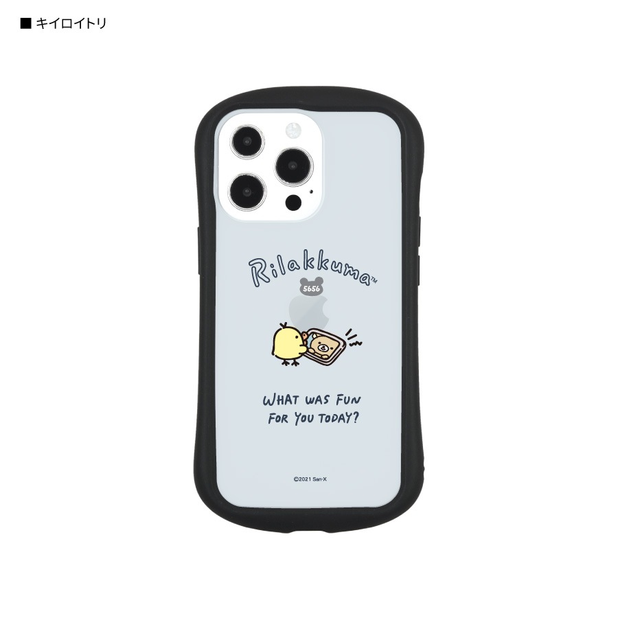 リラックマ　iPhone13 Pro対応 ハイブリッドクリアケース