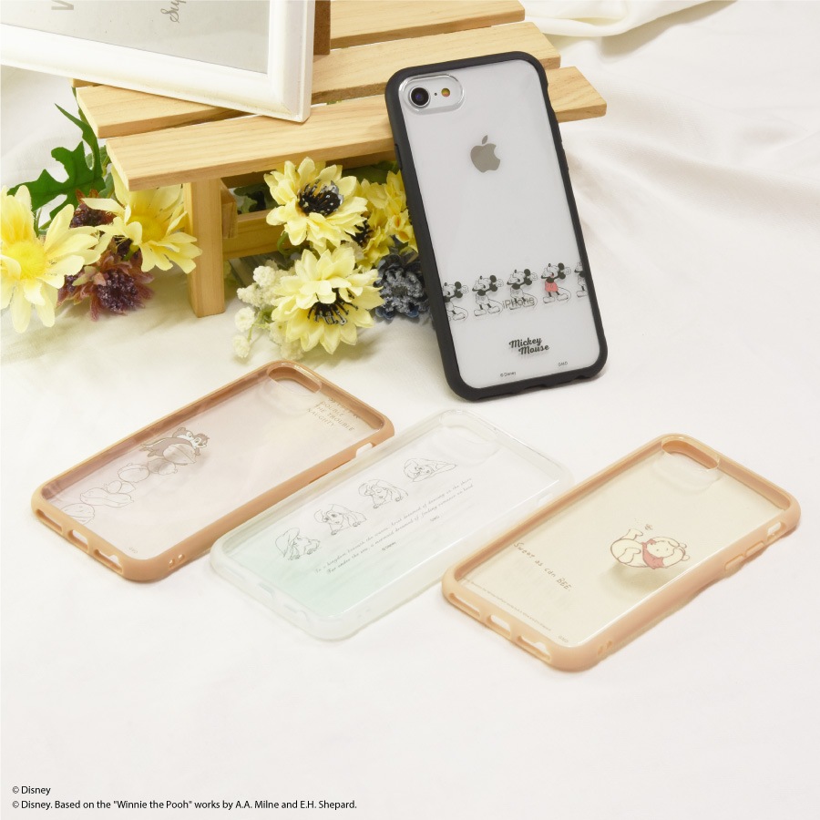 ディズニーキャラクター／IIIIfit Clear iPhoneSE(第3世代/第2世代)/8/7/6s/6対応 ケース