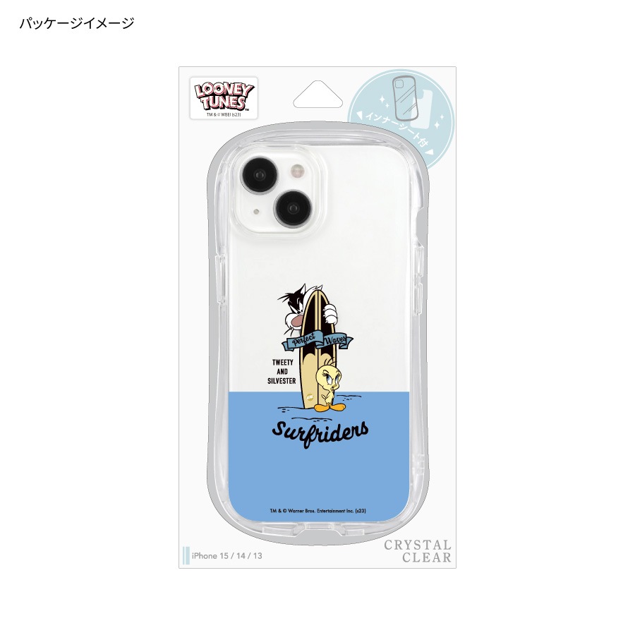 ルーニー・テューンズ iPhone 15 / 14 / 13 対応 クリスタルクリアケース