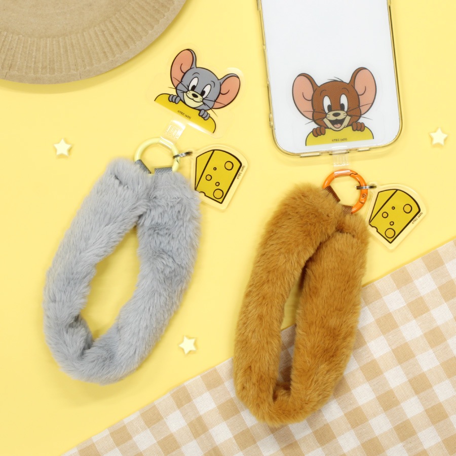 トムとジェリー マルチリングプラス ファーハンドストラップ