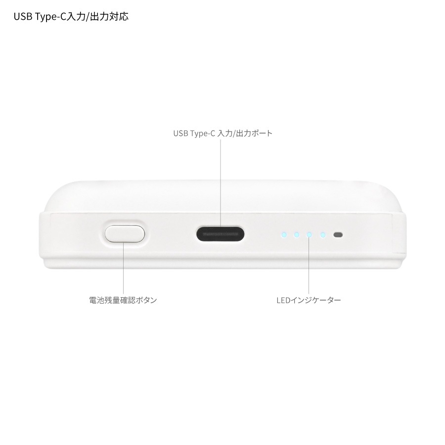 3月上旬発売予定　mofusand MagSafe対応 ワイヤレスリチウム充電器 5000mAh