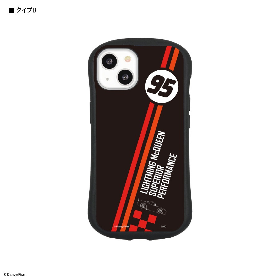 カーズ ／ iPhone13 対応 ハイブリッドガラスケース