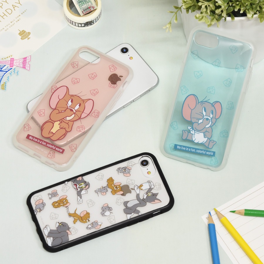 トムとジェリー IIIIfit Clear iPhoneSE(第3世代/第2世代)/8/7/6s/6対応ケース