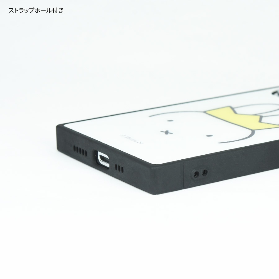 ミッフィー iPhone14 Pro 対応 スクエアガラスケース