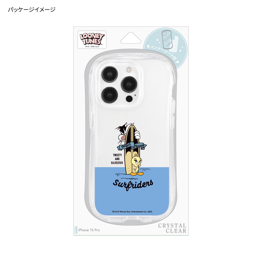 ルーニー・テューンズ iPhone 15 Pro 対応 クリスタルクリアケース
