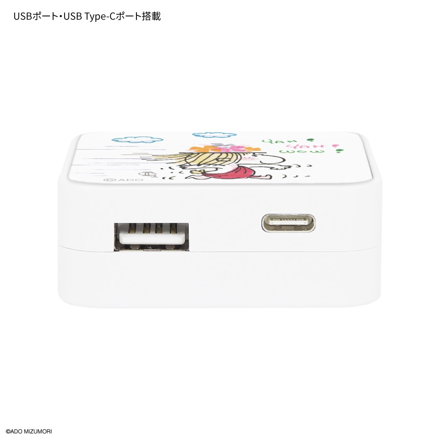 水森亜土 USB / USB Type-C ACアダプタ