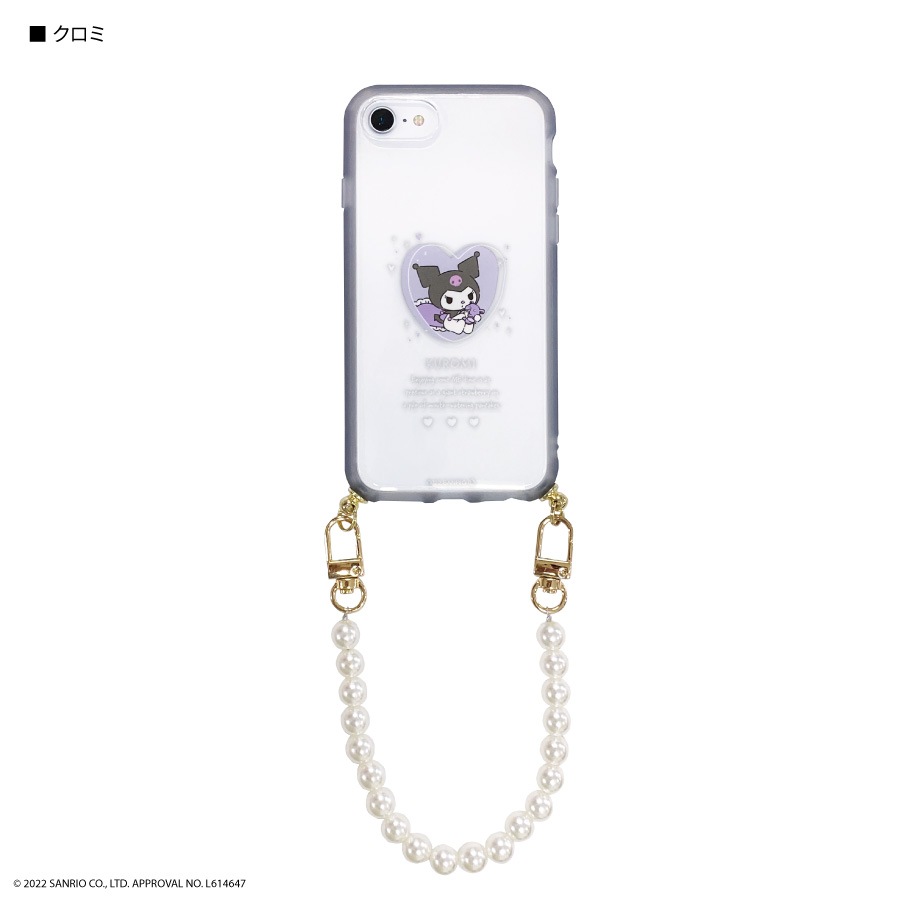 サンリオキャラクターズ IIIIfit Strap_Pearl iPhoneSE(第3世代/第2世代)/8/7/6s/6対応 ケース