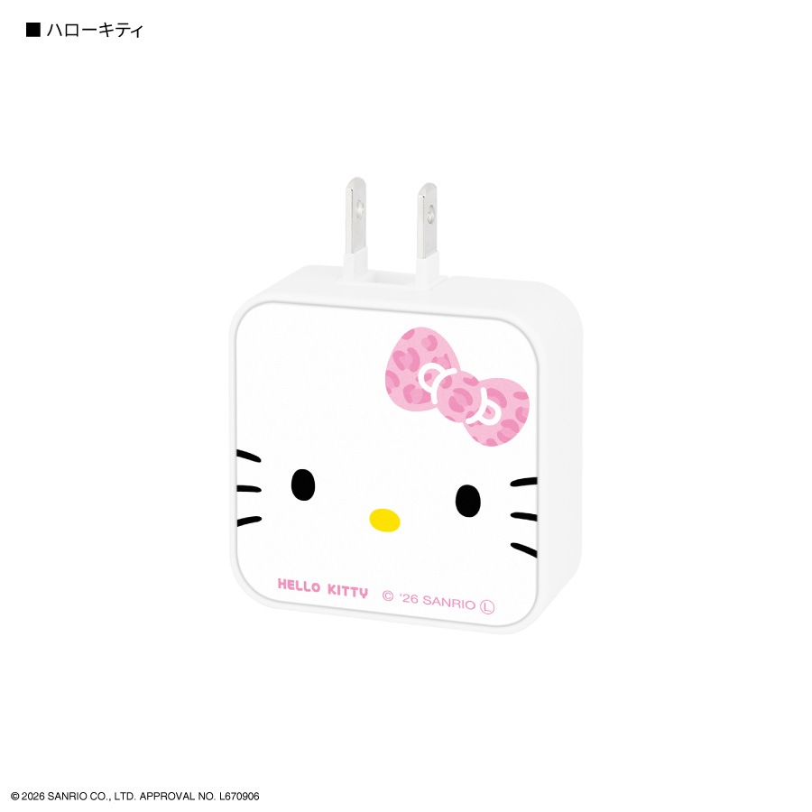 サンリオキャラクターズ USB / USB Type-C ACアダプタ