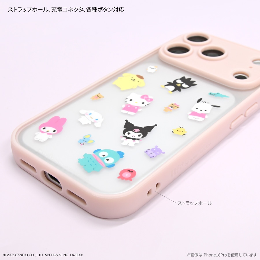 サンリオキャラクターズ IIIIfit プランプフレーム iPhone18 Pro Max / 17 Pro Max 対応 ケース
