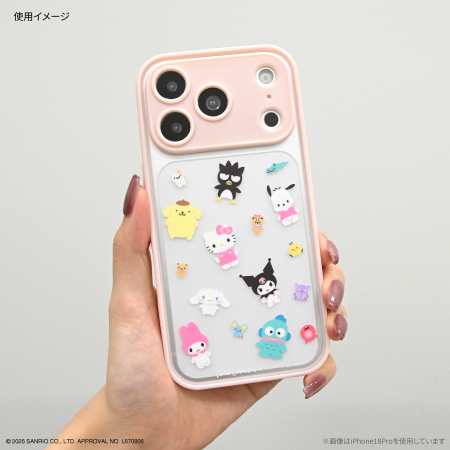 サンリオキャラクターズ IIIIfit プランプフレーム iPhone18 Pro Max