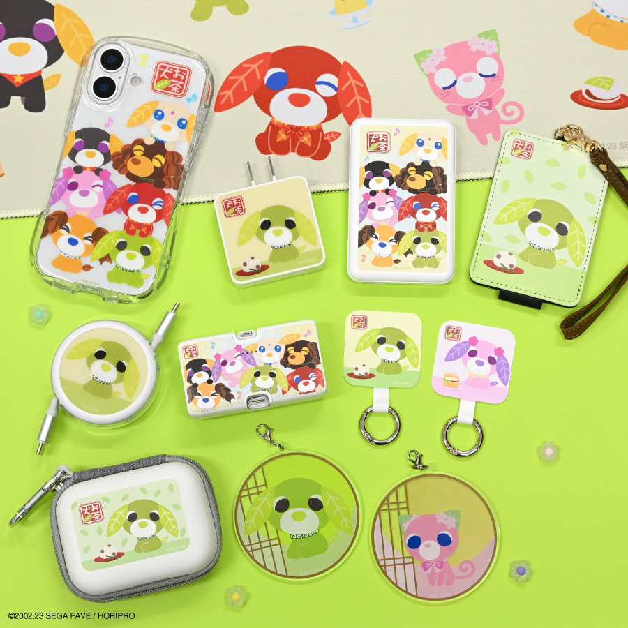 2026年2月下旬発売予定 お茶犬 モバイルアクリルストラップ Lサイズ