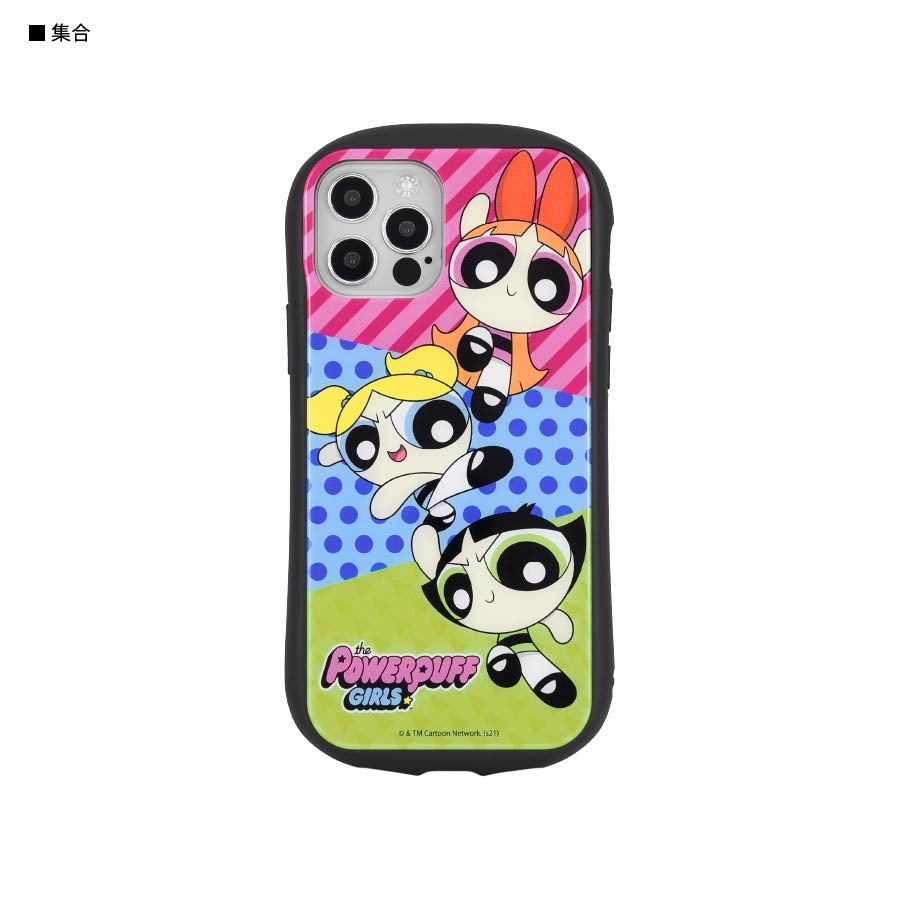 パワーパフガールズ iPhone12/12 Pro対応 ハイブリッドガラスケース 
