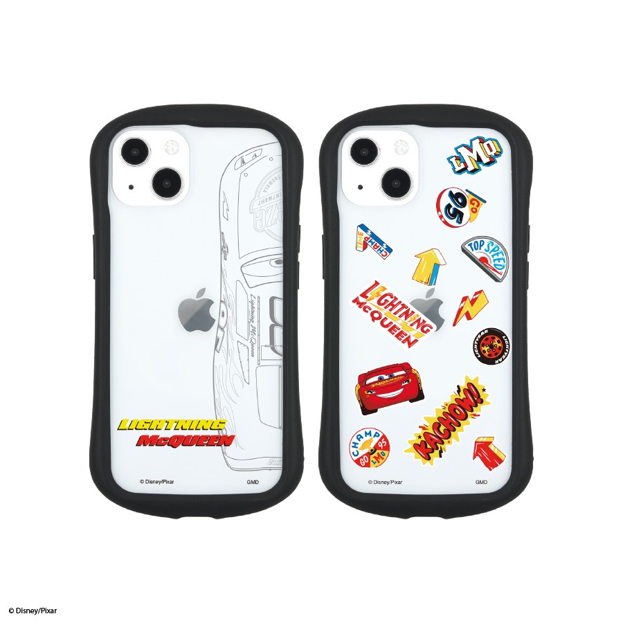 カーズ ／ iPhone13 対応 ハイブリッドクリアケース