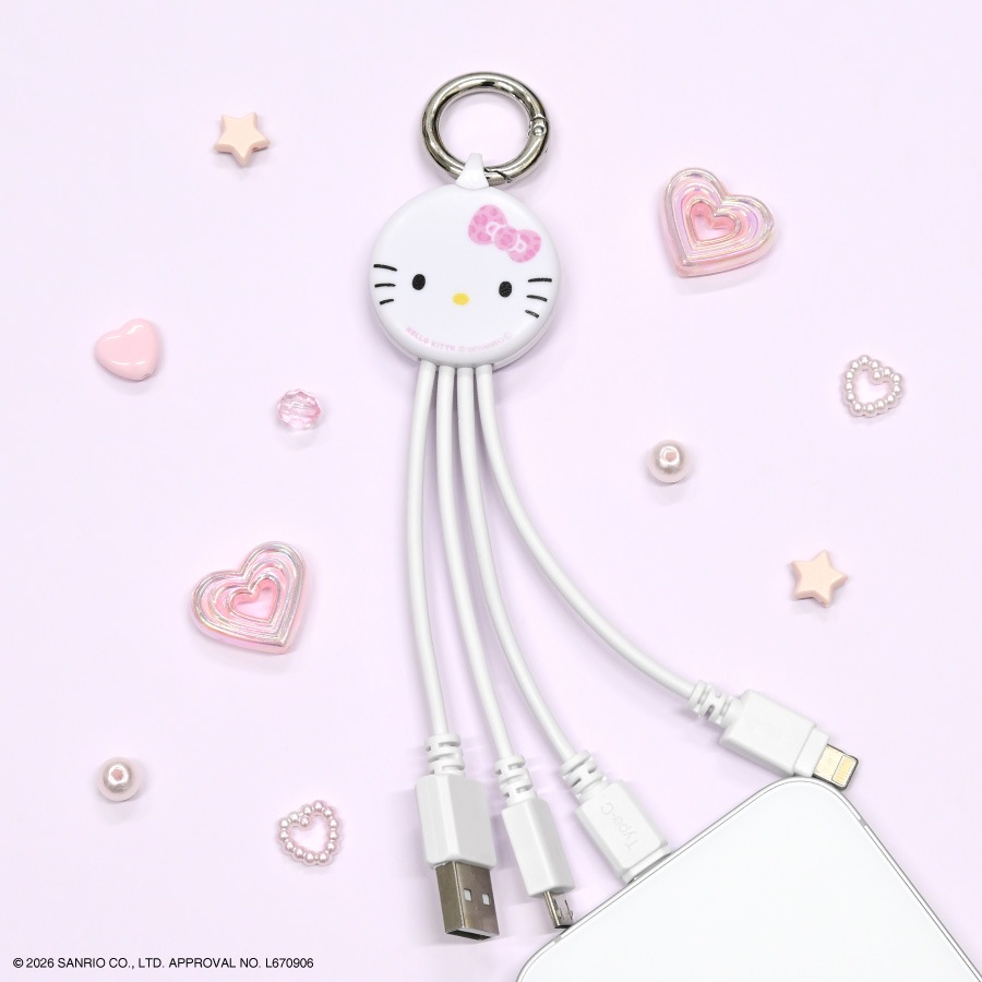 サンリオキャラクターズ マルチ充電ケーブル