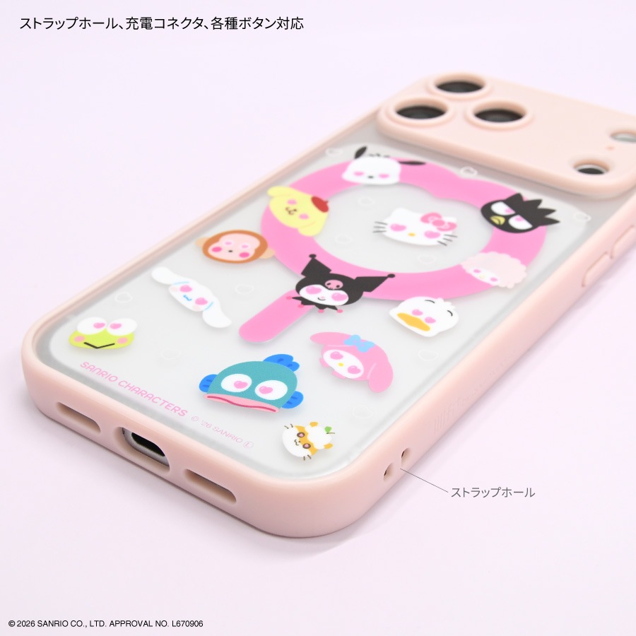 サンリオキャラクターズ IIIIfit プランプフレーム iPhone18 Pro Max / 17 Pro Max MagSafe 対応 ケース