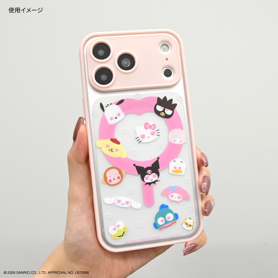 サンリオキャラクターズ IIIIfit プランプフレーム iPhone18 Pro Max / 17 Pro Max MagSafe 対応 ケース