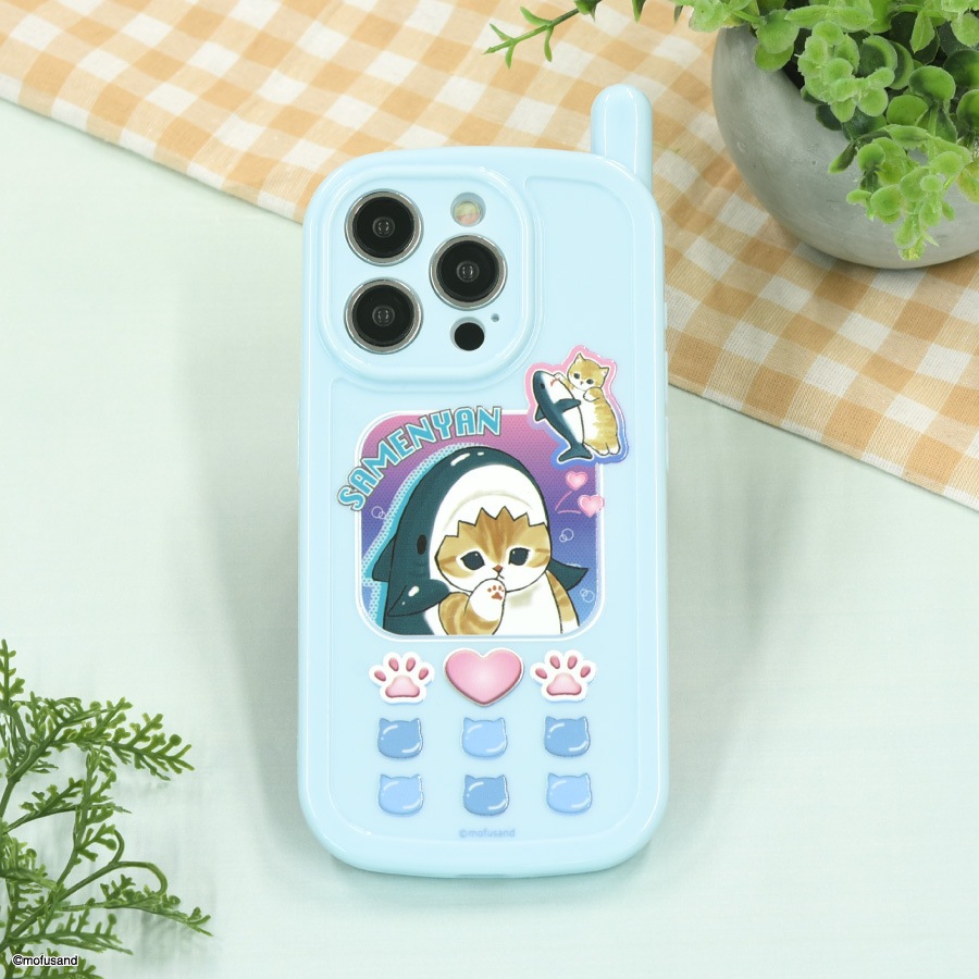 mofusand iPhone15 Pro 対応 レトロガラケー風ケース | ま行,mofusand