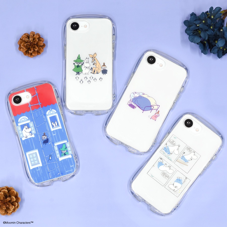 ムーミン iPhone16e 対応 クリスタルクリアケース