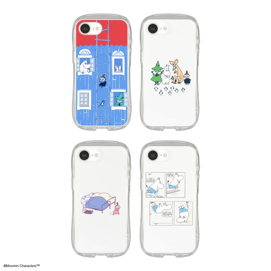 ムーミン iPhone16e 対応 クリスタルクリアケース