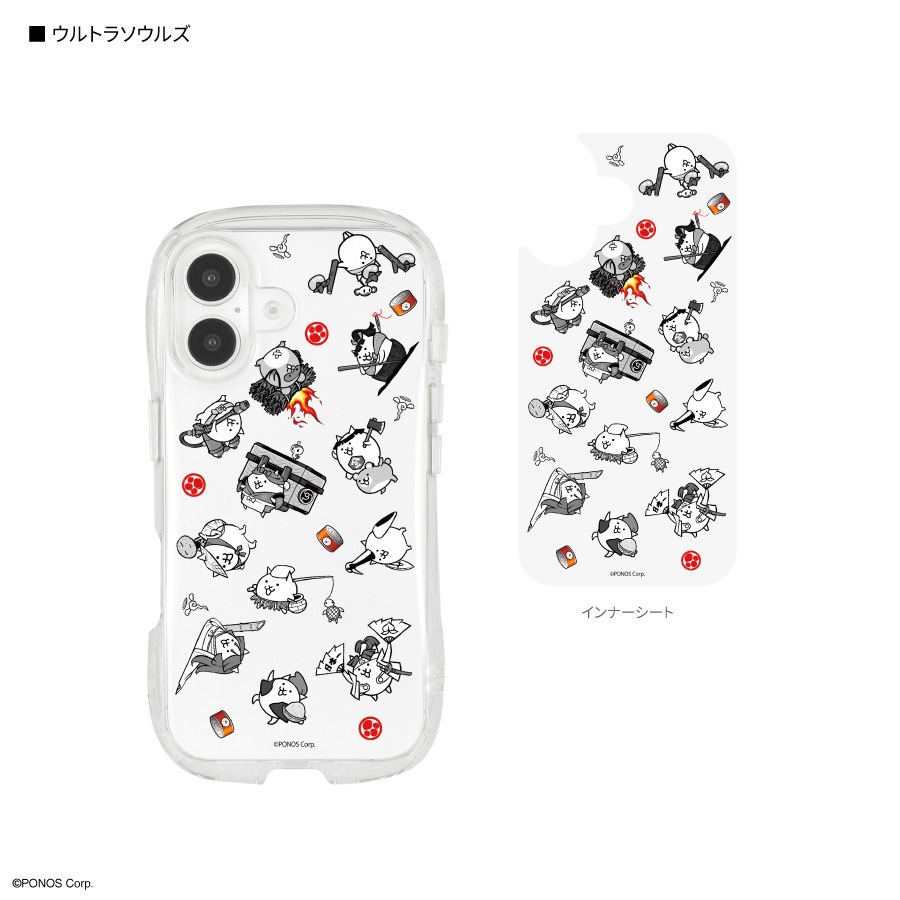 にゃんこ大戦争 iPhone16 対応 クリスタルクリアケース | アイテムから