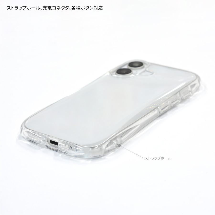 にゃんこ大戦争 iPhone16 対応 クリスタルクリアケース