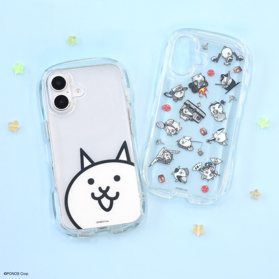 にゃんこ大戦争 iPhone16 対応 クリスタルクリアケース | 新着アイテム