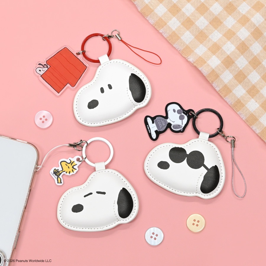 ピーナッツ スヌーピー モバイル PU レザーストラップ