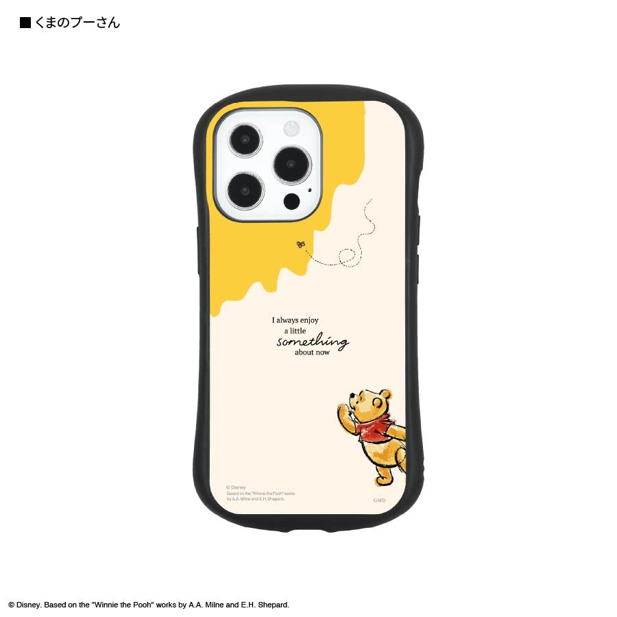 ディズニーキャラクター／iPhone13 Pro対応 ハイブリッドガラスケース