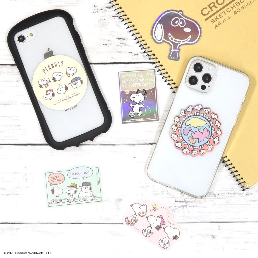 ピーナッツ スヌーピー モバイルステッカー