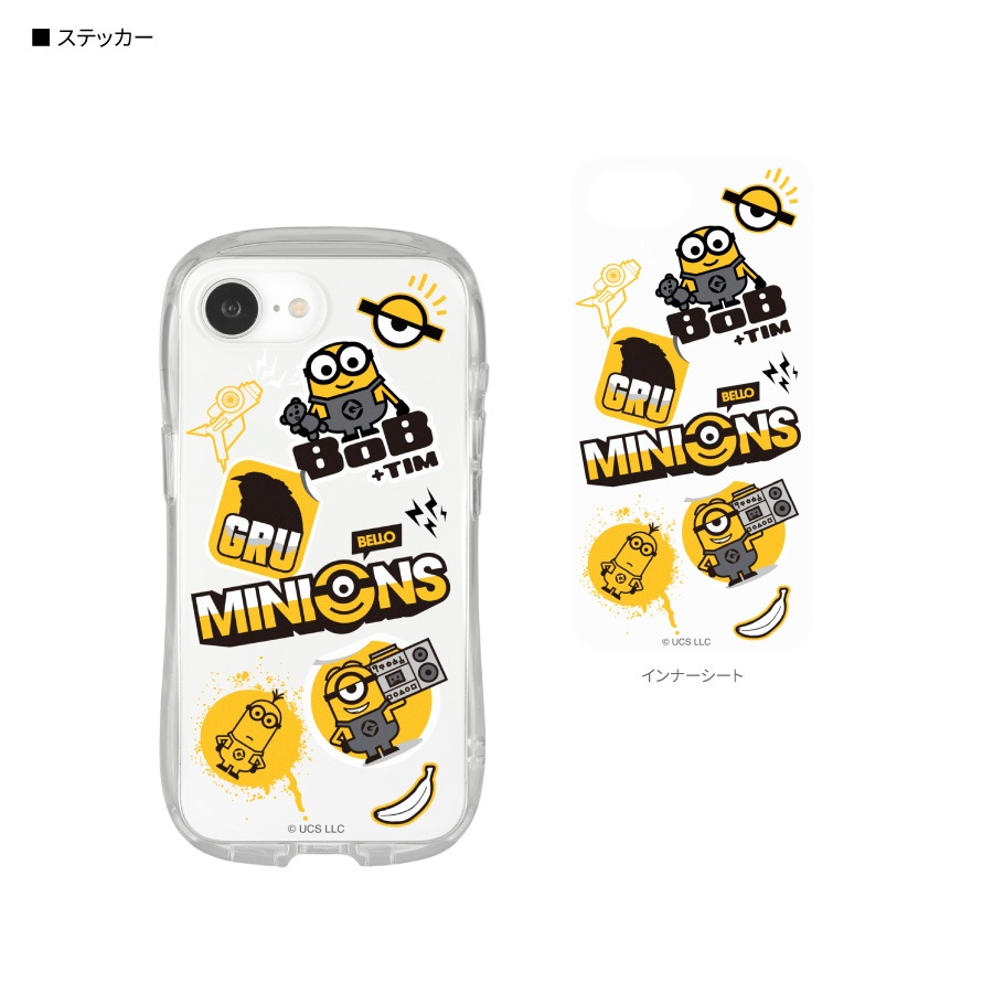 『怪盗グルー／ミニオンズ』シリーズ iPhone16e 対応 クリスタルクリアケース