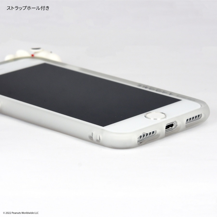 ピーナッツ　フレーム IIIIfit Clear iPhoneSE(第2世代)/8/7/6s/6対応ケース