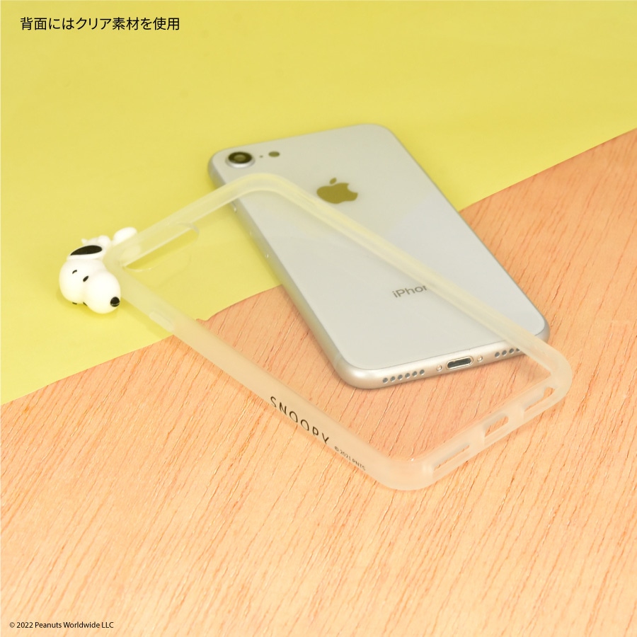 ピーナッツ　フレーム IIIIfit Clear iPhoneSE(第2世代)/8/7/6s/6対応ケース
