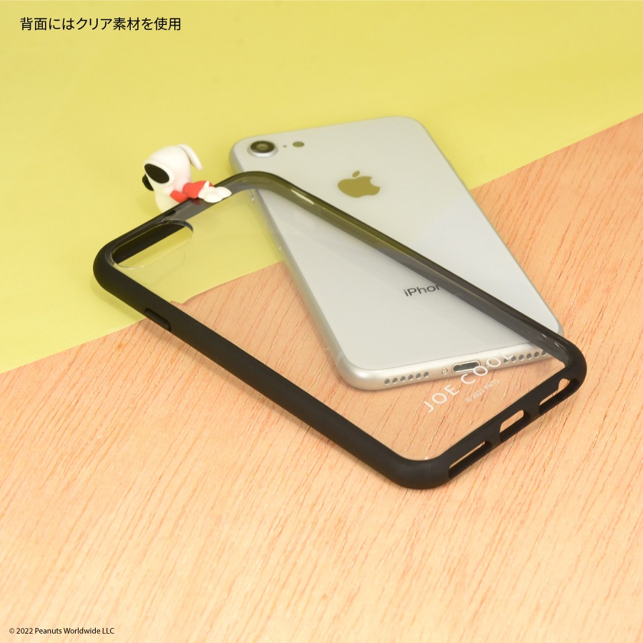 ピーナッツ　フレーム IIIIfit Clear iPhoneSE(第2世代)/8/7/6s/6対応ケース