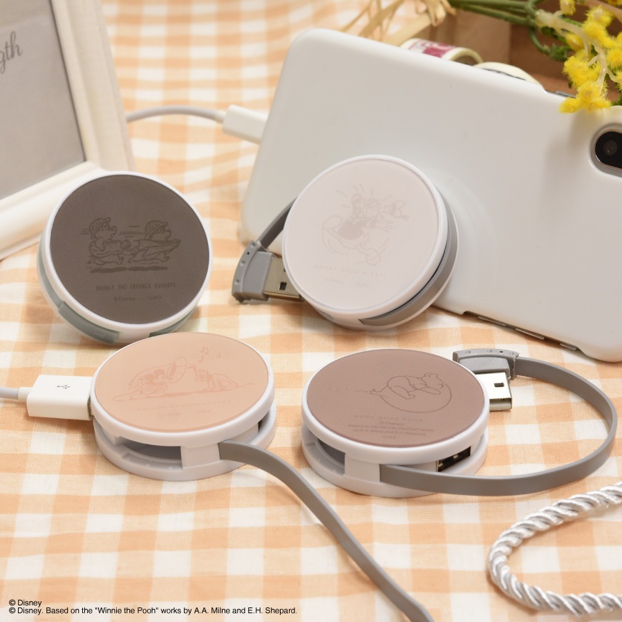 ディズニーキャラクター ／ ラウンドUSBハブ