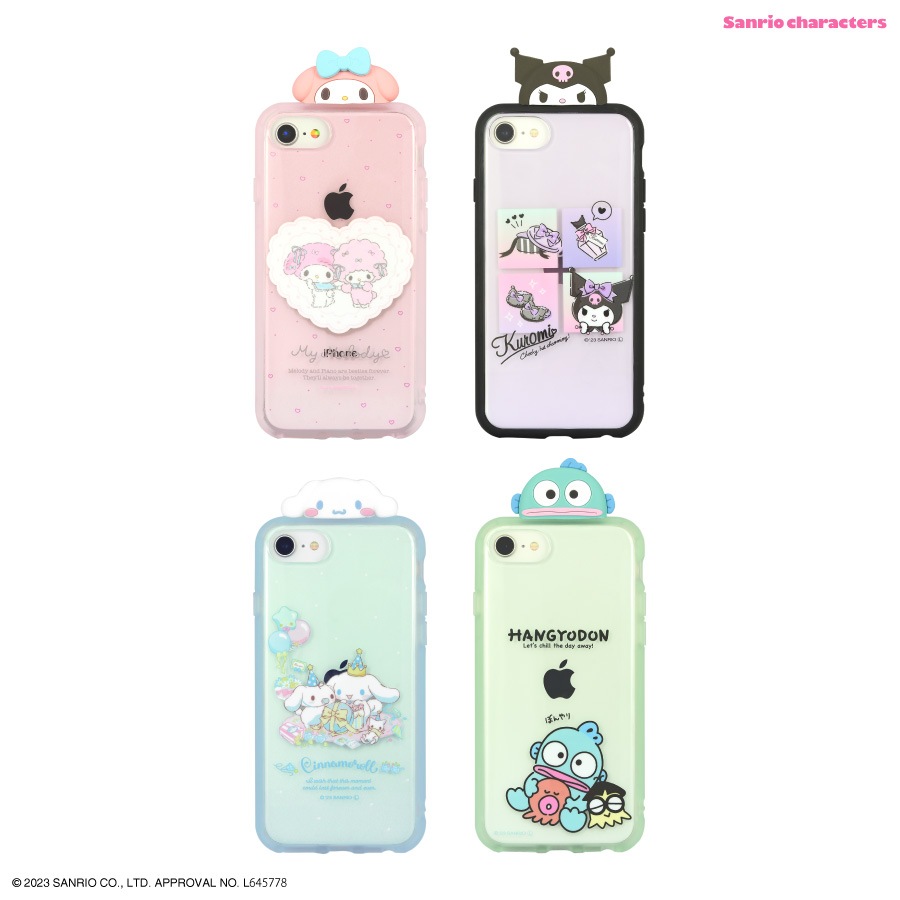 サンリオキャラクターズ フレーム IIIIfit Clear iPhoneSE (第3世代/第2世代) / 8 / 7 / 6s / 6 対応 ケース