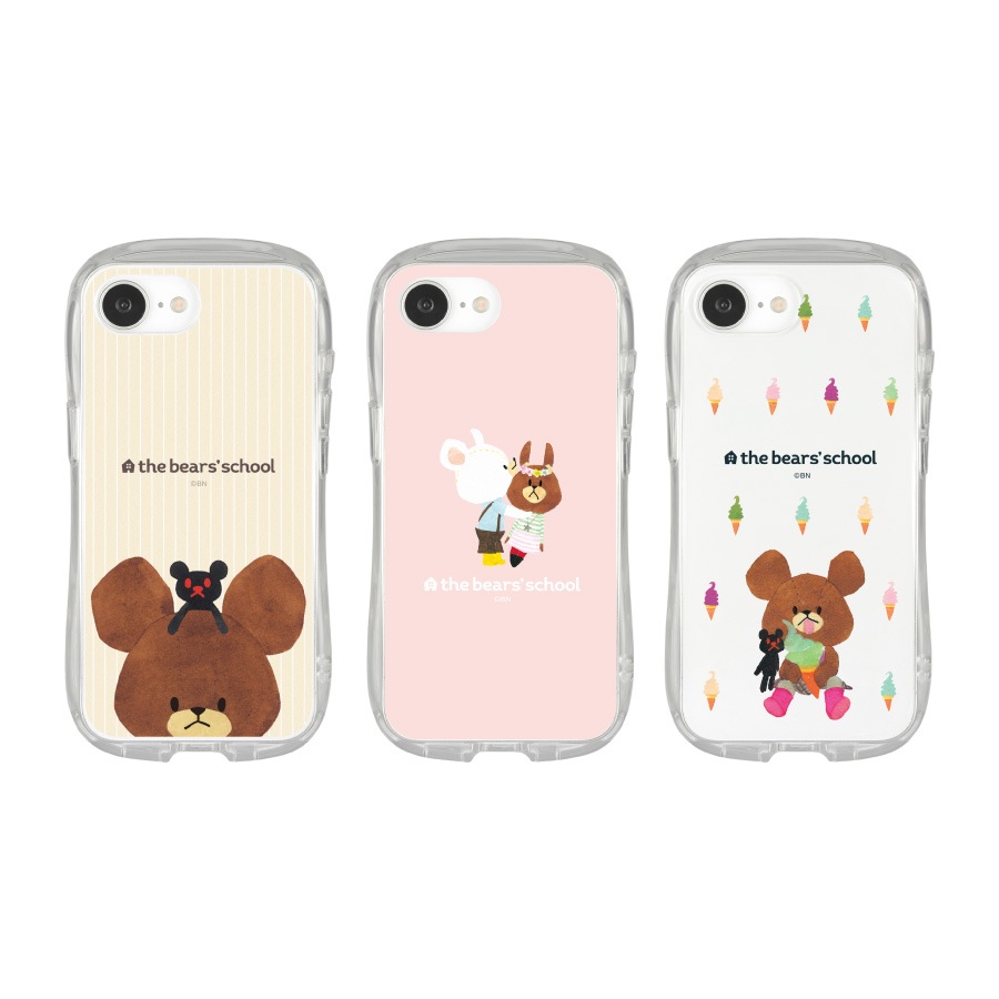 くまのがっこう iPhone16e 対応 クリスタルクリアケース
