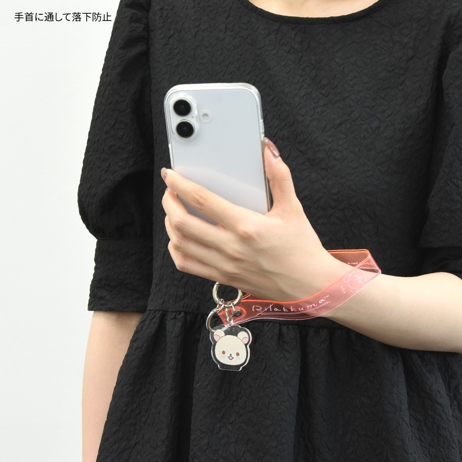 リラックマ マルチリングプラス クリアハンドストラップセット