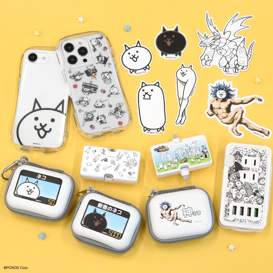 にゃんこ大戦争 iPhone16e 対応 クリスタルクリアケース | アイテム