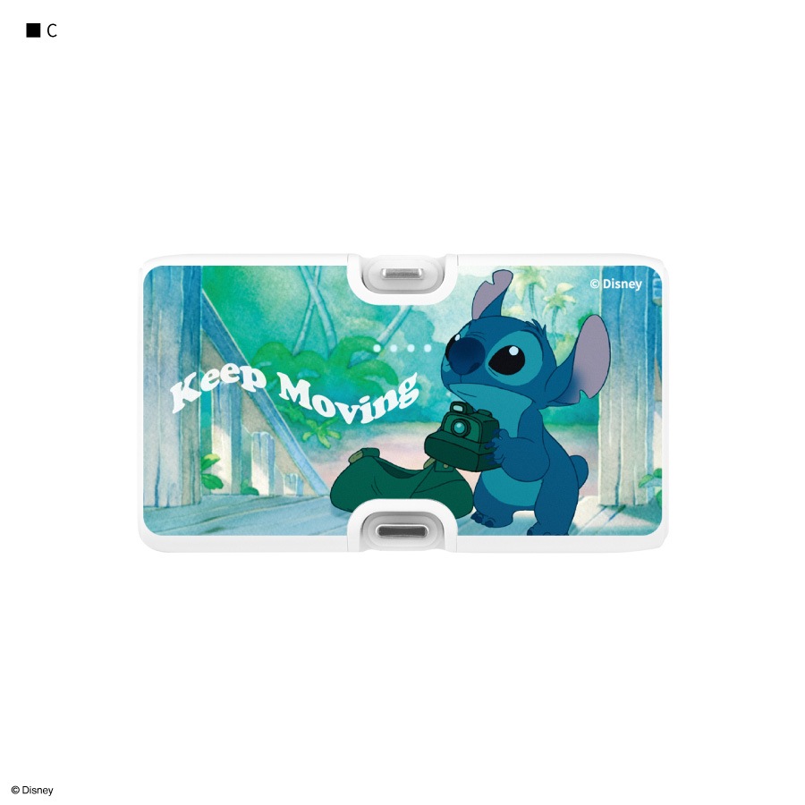 ディズニーキャラクター ／ Lightning / Type-C コネクタ付き リチウムイオン充電器 4000mAh