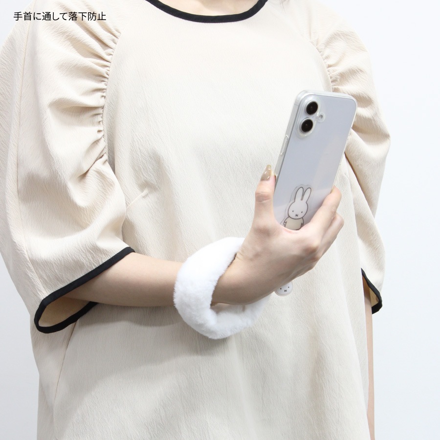 ミッフィー マルチリングプラス ファーハンドストラップ