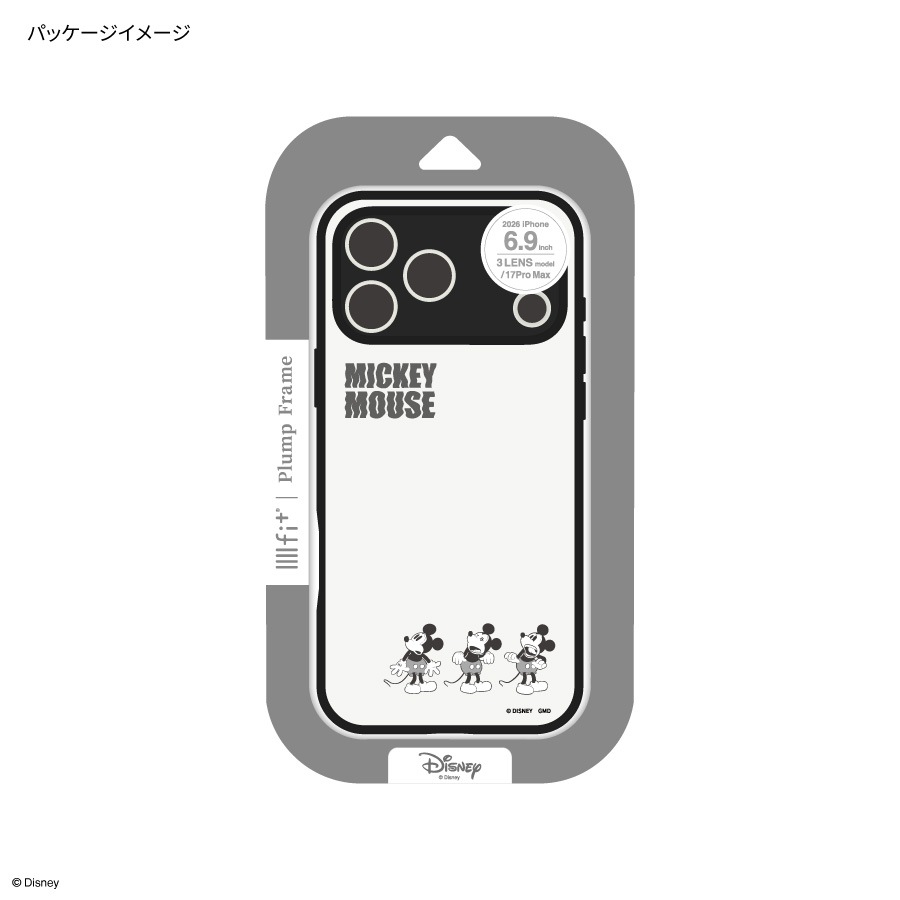 ディズニーキャラクター ／ IIIIfit プランプフレーム iPhone18 Pro Max / 17 Pro Max 対応 ケース 
