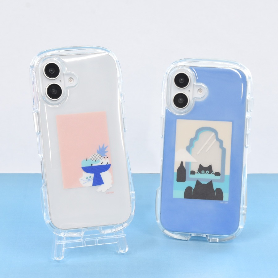 umao iPhone16 対応 クリスタルクリアケース